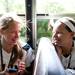 Saline junior Layne Bond smiles and listens to music with a teammate on the bus before the game against Mattawan on Tuesday, June 11. Daniel Brenner I AnnArbor.com